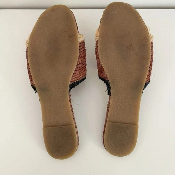 Maguire Raffia Sandals Brown Beige Black Size 39 US 8 - Picture 4 of 5